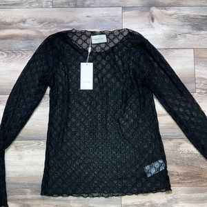 Gucci sheer top new
